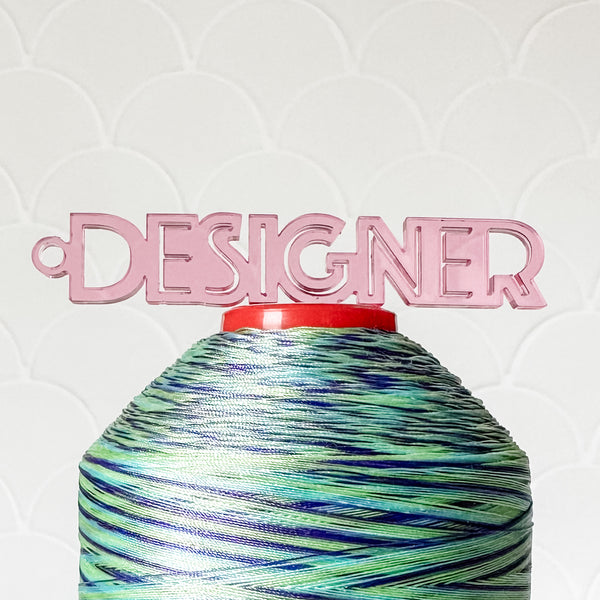 "Designer" - Pink - Hanging Charm - Sold Individually