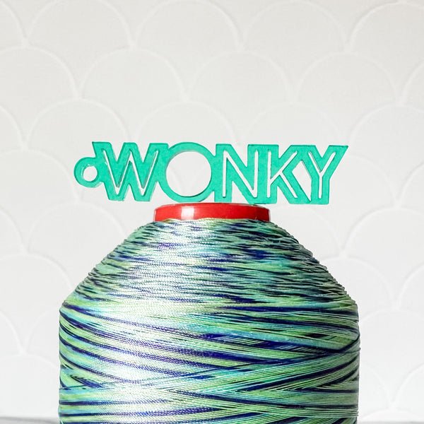 "Wonky" - Mint - Hanging Charm - Sold Individually