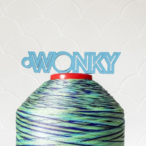 "Wonky" - Blue - Hanging Charm - Sold Individually