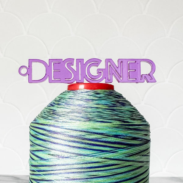 "Designer" - Purple - Hanging Charm - Sold Individually