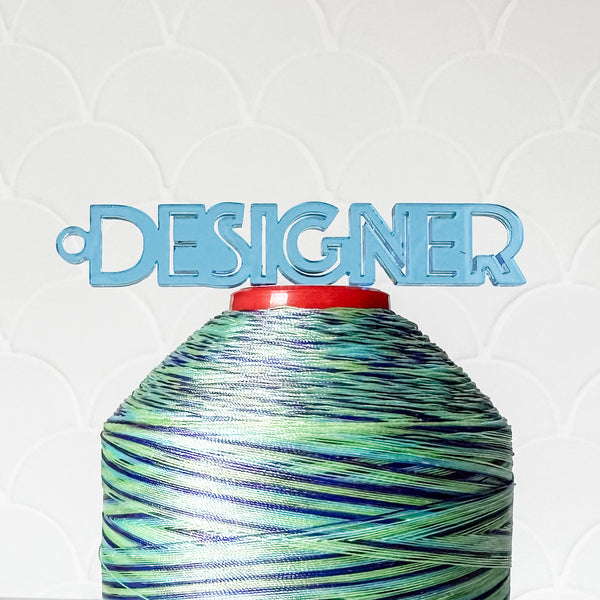 "Designer" - Blue - Hanging Charm - Sold Individually