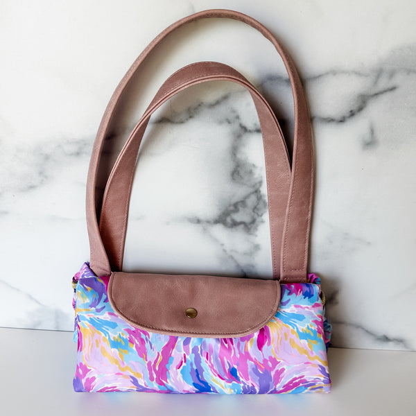 As Seen On OklaRoots! Purple Flower Champion Bag