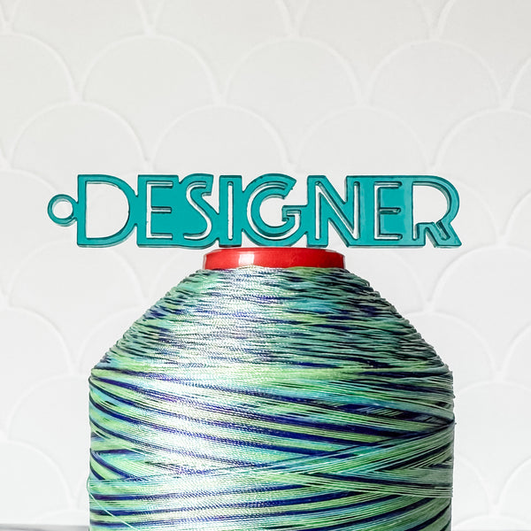 "Designer" - Teal - Hanging Charm - Sold Individually