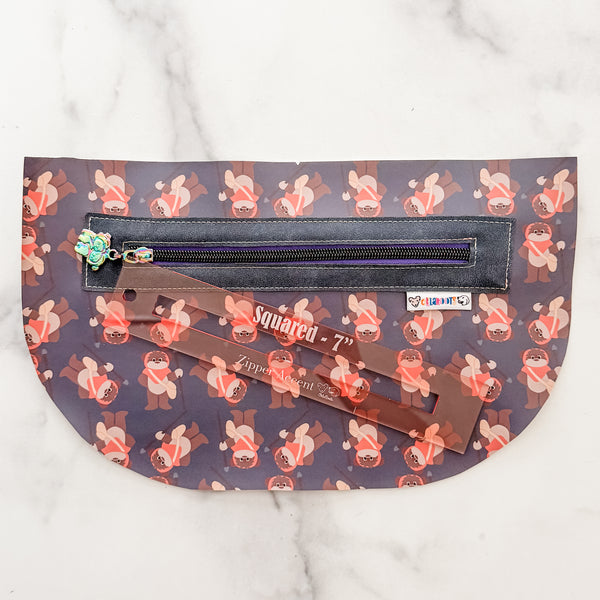 Square Zipper Accent Template - Rose Gold - 3 Sizes Available