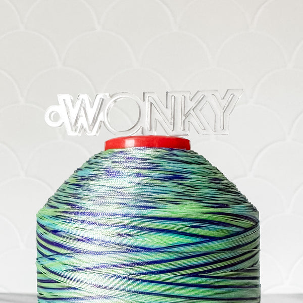 "Wonky" - Frosted - Hanging Charm - Sold Individually