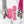 Load image into Gallery viewer, ROUNDED Fancy Straps - Size 1&quot; Webbing to 1/2&quot; Hook - PINK - Set of 3 - Acrylic Template
