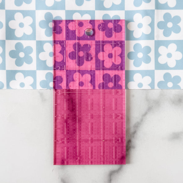3" x 6" OklaRuler - Pink