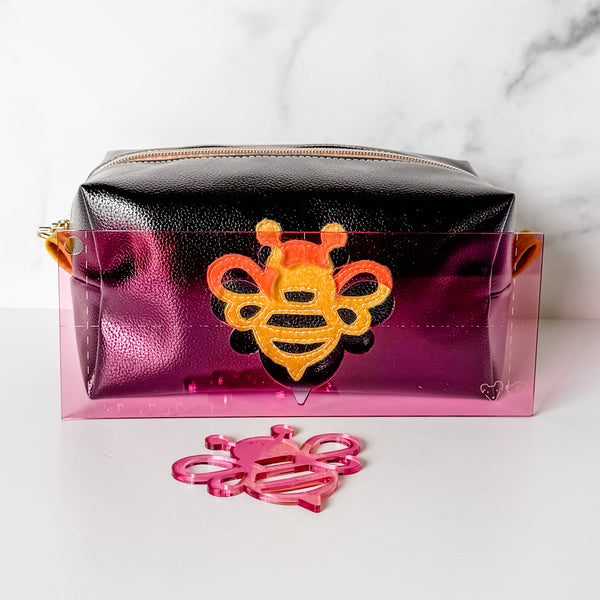 Solo Bee for Classic Boxy Bag - CutOuts - PINK - An Applique Template
