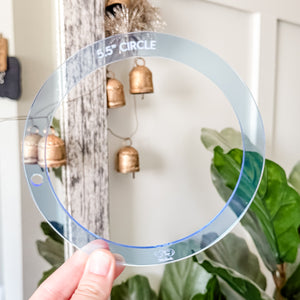 Circle HALVES - Ocean -  Acrylic Template - Set of 5