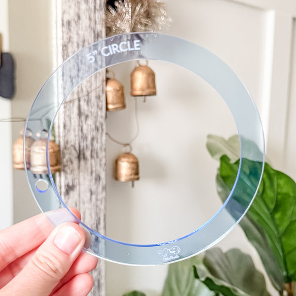 Circle - Ocean -  Acrylic Template - Set of 5