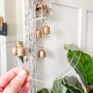 Circle HALVES - Soda -  Acrylic Template - Set of 5