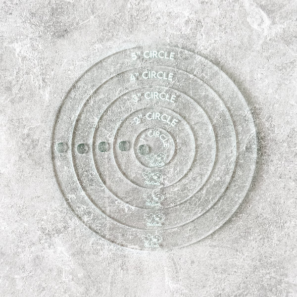 Circle - Soda -  Acrylic Template - Set of 5