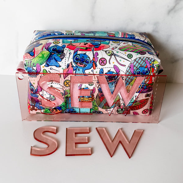 SEW for Classic Boxy Bag - CutOuts - ROSE GOLD - An Applique Template