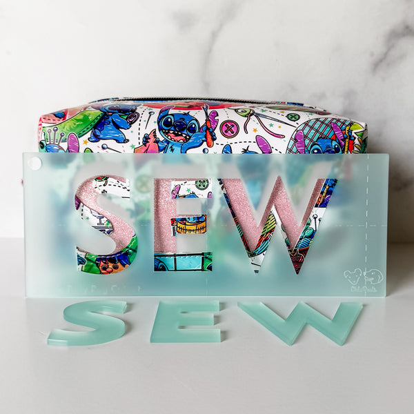 SEW for Classic Boxy Bag - CutOuts - FROSTED SEAFOAM - An Applique Template