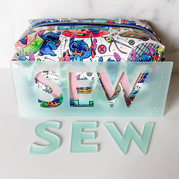 SEW for Classic Boxy Bag - CutOuts - FROSTED SEAFOAM - An Applique Template