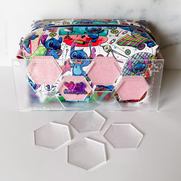 Hexies for Classic Boxy Bag - CutOuts - FROST - An Applique Template