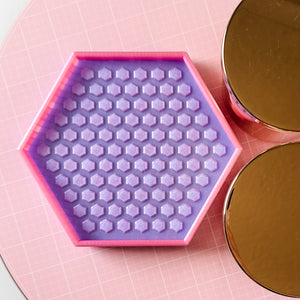 Hexagon Craft Tray - Honeycomb Base with Grips - Unicorn