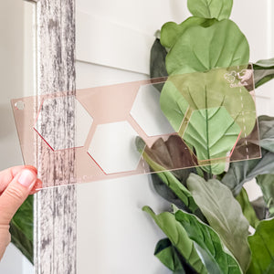 Hexies for Classic Boxy Bag - CutOuts - ROSE GOLD - An Applique Template