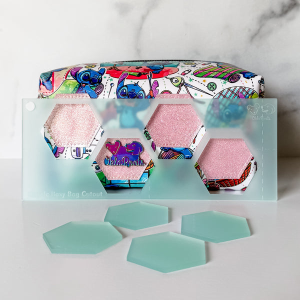 Hexies for Classic Boxy Bag - CutOuts - FROSTED SEAFOAM - An Applique Template