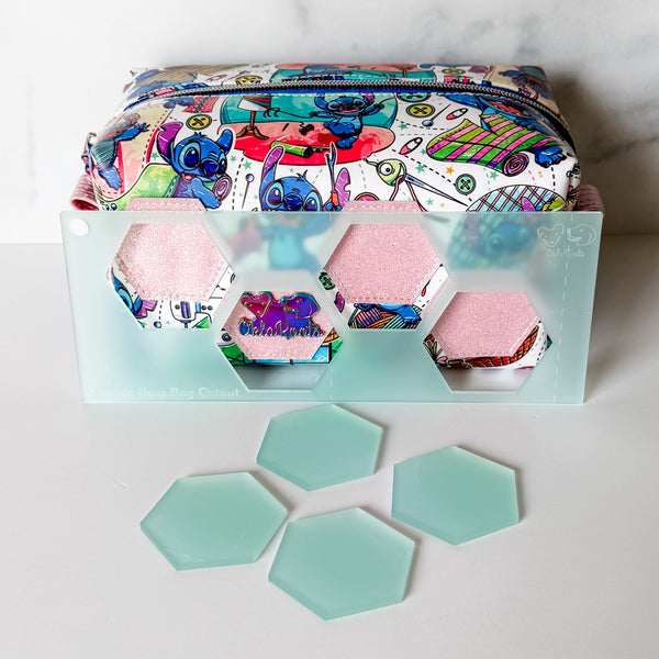 Hexies for Classic Boxy Bag - CutOuts - FROSTED SEAFOAM - An Applique Template