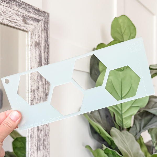 Hexies for Classic Boxy Bag - CutOuts - FROSTED SEAFOAM - An Applique Template