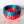 Large Spiked Craft Bowl -  Classic Red  With Mermaid BlueTop - Designed by Newt!