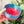 Large Spiked Craft Bowl -  Classic Red  With Mermaid BlueTop - Designed by Newt!