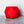 Large Jewel Craft Bowl - Classic Red with Purple Chrome Base