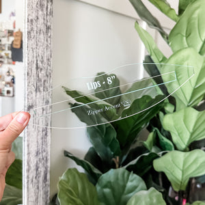 Lips Zipper Accent Template - Soda - 3 Sizes Available