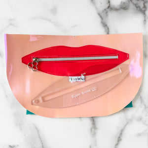 Lips Zipper Accent Template - Soda - 3 Sizes Available