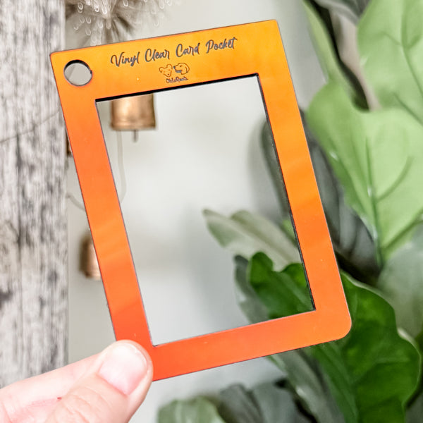 LIMITED COLOR ID Pocket - Sunset SOLID (Not Transparent) - Acrylic Template