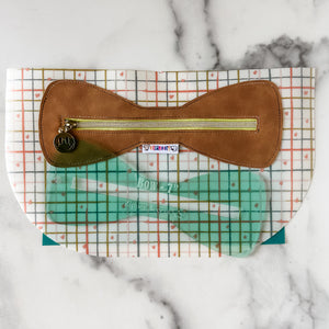 Bow Zipper Accent Template - Light Green - 3 Sizes Available