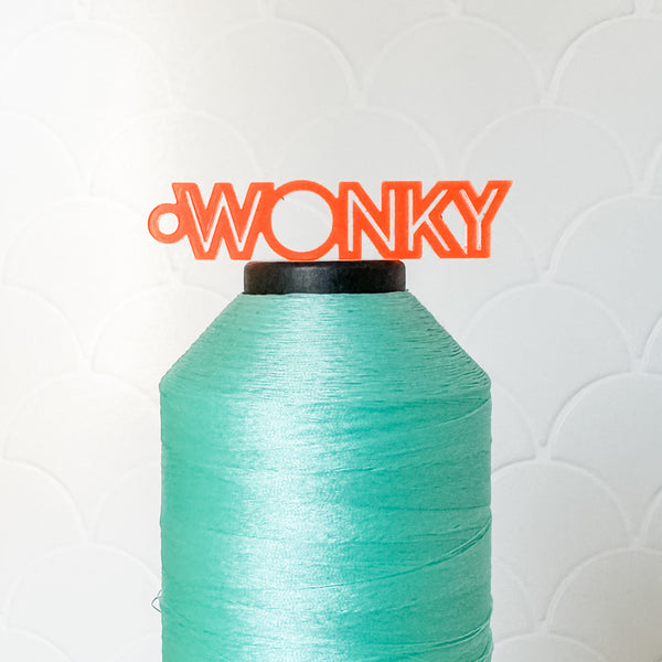 "Wonky" - Tangerine - Hanging Charm - Sold Individually