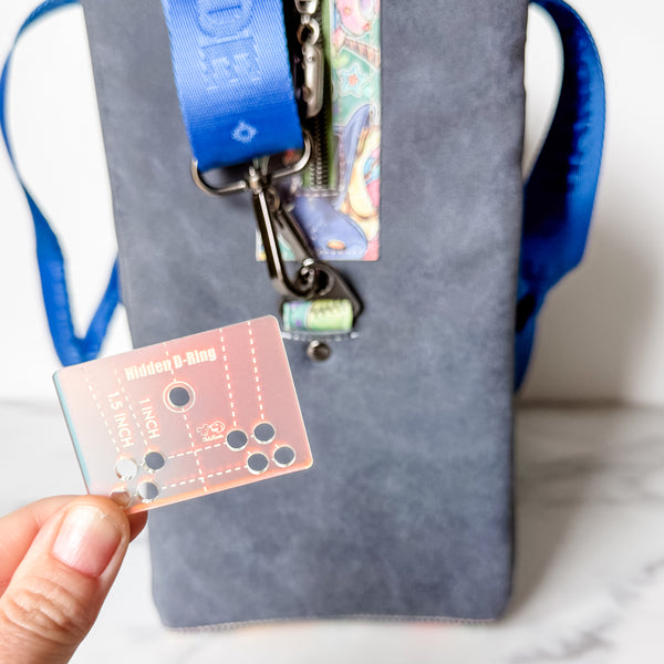 Hidden D-Ring Design Tool - For 1" and 1.5" Wide Connectors - Frosted Holographic