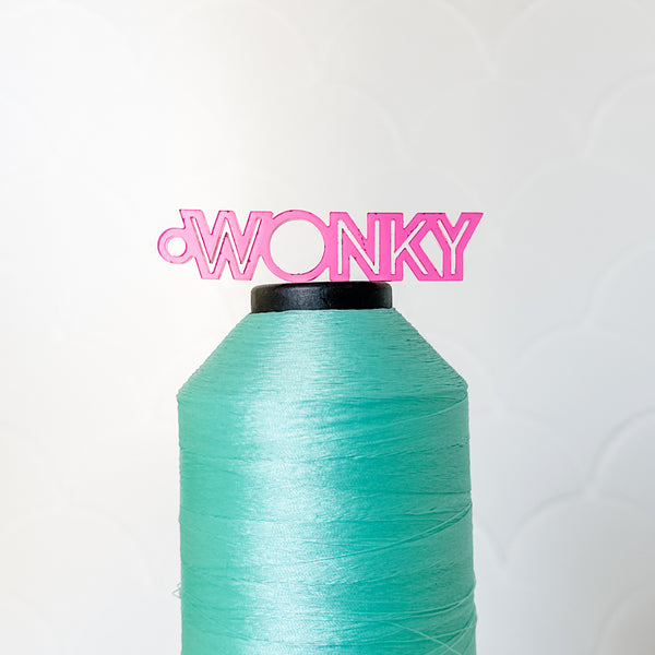 "Wonky" - Magenta - Hanging Charm - Sold Individually