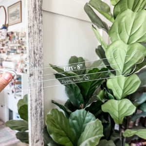 Ears Zipper Accent Template - Soda - 3 Sizes Available