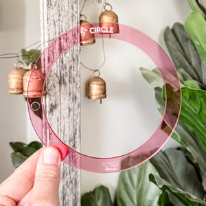 Circle - Pink -  Acrylic Template - Set of 5