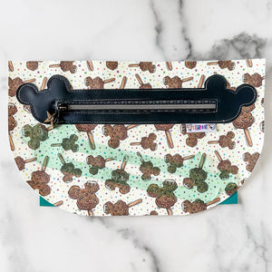 Ears Zipper Accent Template - Light Green - 3 Sizes Available