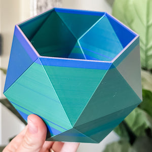 Large Jewel Craft Bowl - Purple Chrome