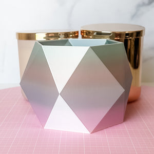 Large Jewel Craft Bowl - Lavender Rainbow