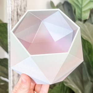 Large Jewel Craft Bowl - Lavender Rainbow