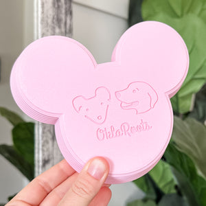 Tiered Large Mouse Shaped Craft Bowl - Bubblegum