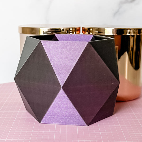 Large Jewel Craft Bowl - Purple Glimmer