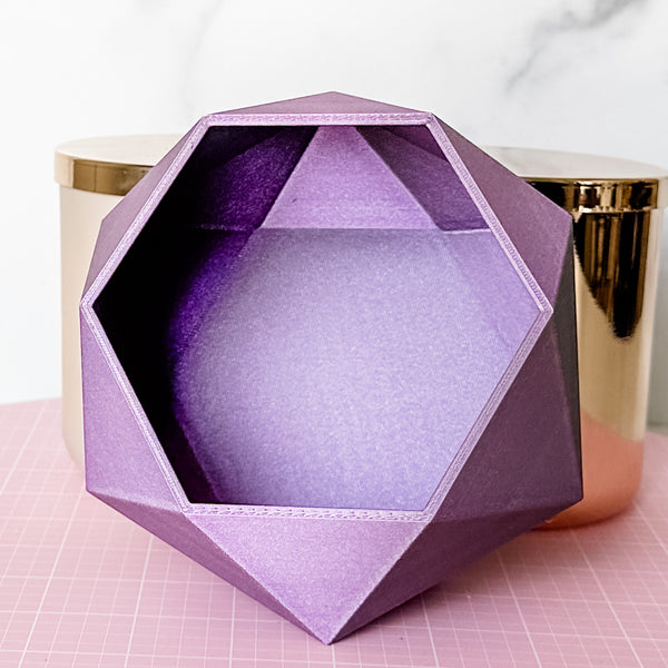 Large Jewel Craft Bowl - Purple Glimmer