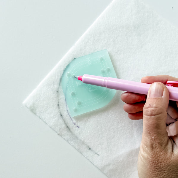 Inner Seam Tool - All In One - 1/4", 3/8", 1/2"  - Frosted Seafoam -  Acrylic Template