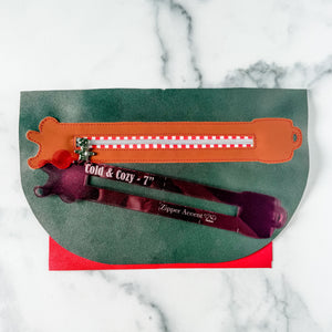 Cold & Cozy Zipper Accent Template - Pink - 3 Sizes Available