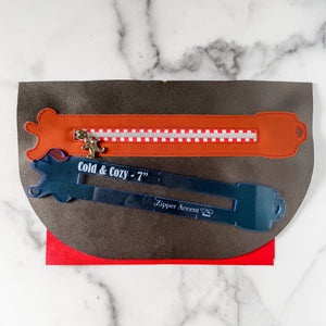 Cold & Cozy Zipper Accent Template - Ocean - 3 Sizes Available