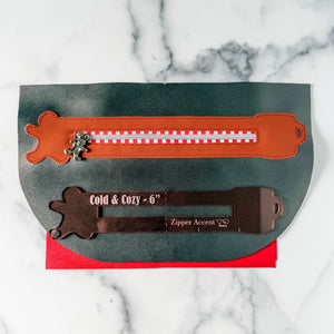 Cold & Cozy Zipper Accent Template - Rose Gold - 3 Sizes Available