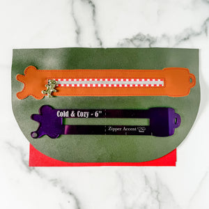 Cold & Cozy Zipper Accent Template - Purple - 3 Sizes Available