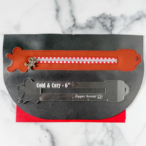 Cold & Cozy Zipper Accent Template - Clear - 3 Sizes Available